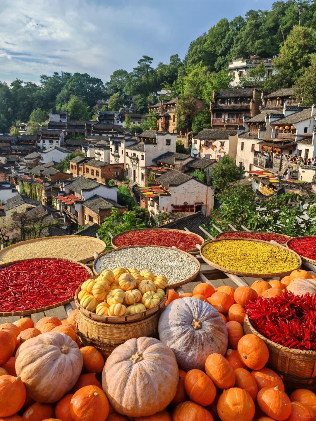 保姆级篁岭晒秋攻略！本地人亲授路线+打卡点_1_凡物可观_江西婺源-来自52tours 我爱旅游网